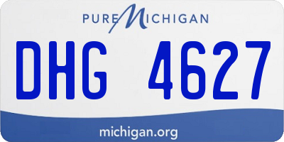 MI license plate DHG4627