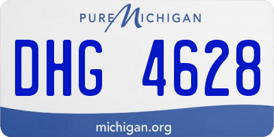MI license plate DHG4628