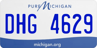 MI license plate DHG4629