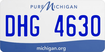 MI license plate DHG4630