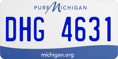 MI license plate DHG4631