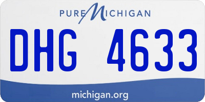 MI license plate DHG4633