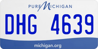 MI license plate DHG4639
