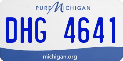 MI license plate DHG4641