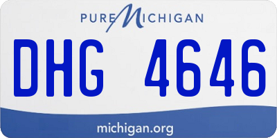 MI license plate DHG4646