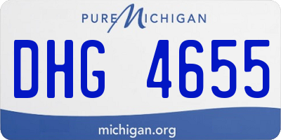 MI license plate DHG4655