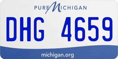 MI license plate DHG4659