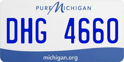 MI license plate DHG4660