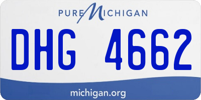 MI license plate DHG4662