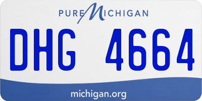 MI license plate DHG4664