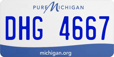 MI license plate DHG4667