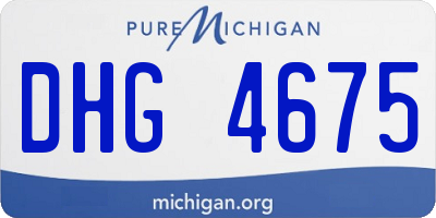 MI license plate DHG4675