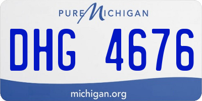MI license plate DHG4676