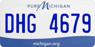 MI license plate DHG4679