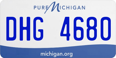 MI license plate DHG4680