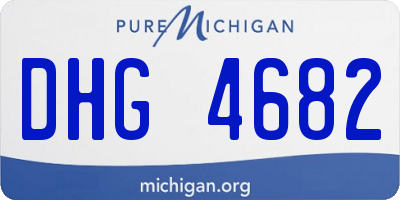 MI license plate DHG4682