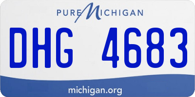 MI license plate DHG4683