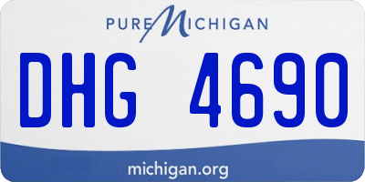 MI license plate DHG4690