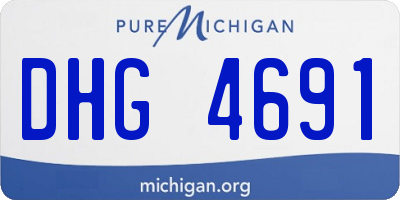 MI license plate DHG4691