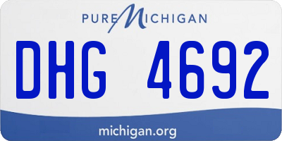 MI license plate DHG4692