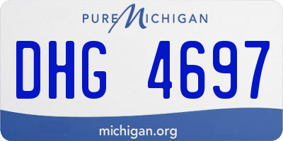 MI license plate DHG4697