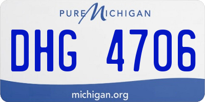 MI license plate DHG4706