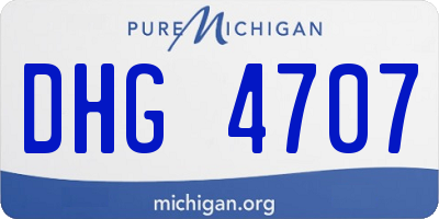 MI license plate DHG4707