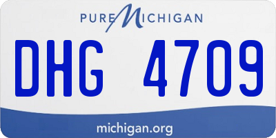 MI license plate DHG4709