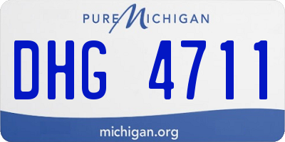 MI license plate DHG4711