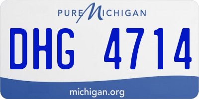 MI license plate DHG4714