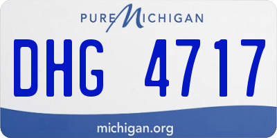 MI license plate DHG4717