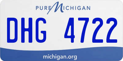 MI license plate DHG4722