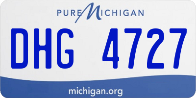 MI license plate DHG4727