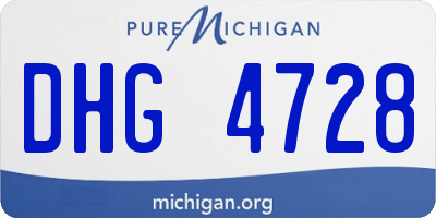 MI license plate DHG4728