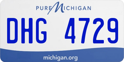 MI license plate DHG4729