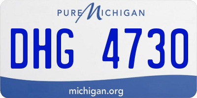 MI license plate DHG4730