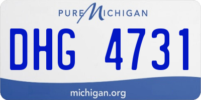 MI license plate DHG4731