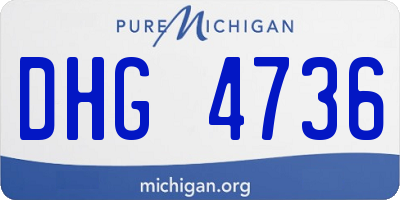 MI license plate DHG4736