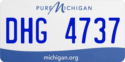 MI license plate DHG4737
