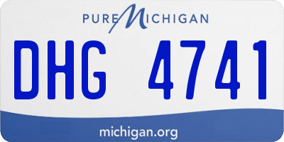 MI license plate DHG4741