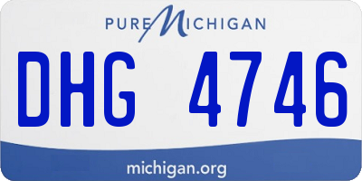 MI license plate DHG4746