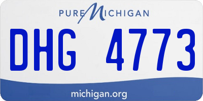 MI license plate DHG4773