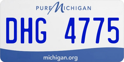 MI license plate DHG4775