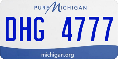 MI license plate DHG4777