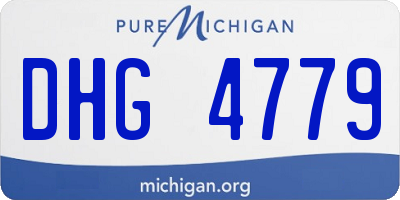 MI license plate DHG4779