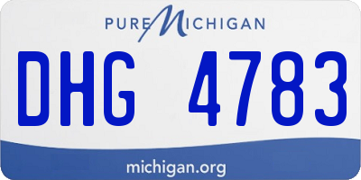 MI license plate DHG4783