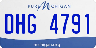 MI license plate DHG4791
