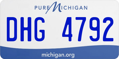 MI license plate DHG4792
