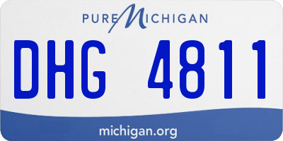 MI license plate DHG4811