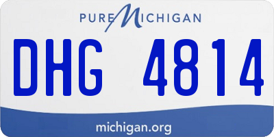 MI license plate DHG4814